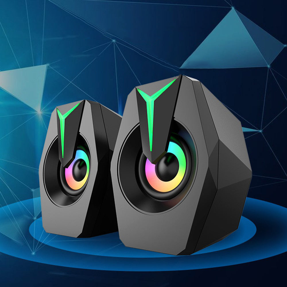 Bokse Per Kompjuter Me Aux Dhe Usb Me Llambe Multimedia Speakers