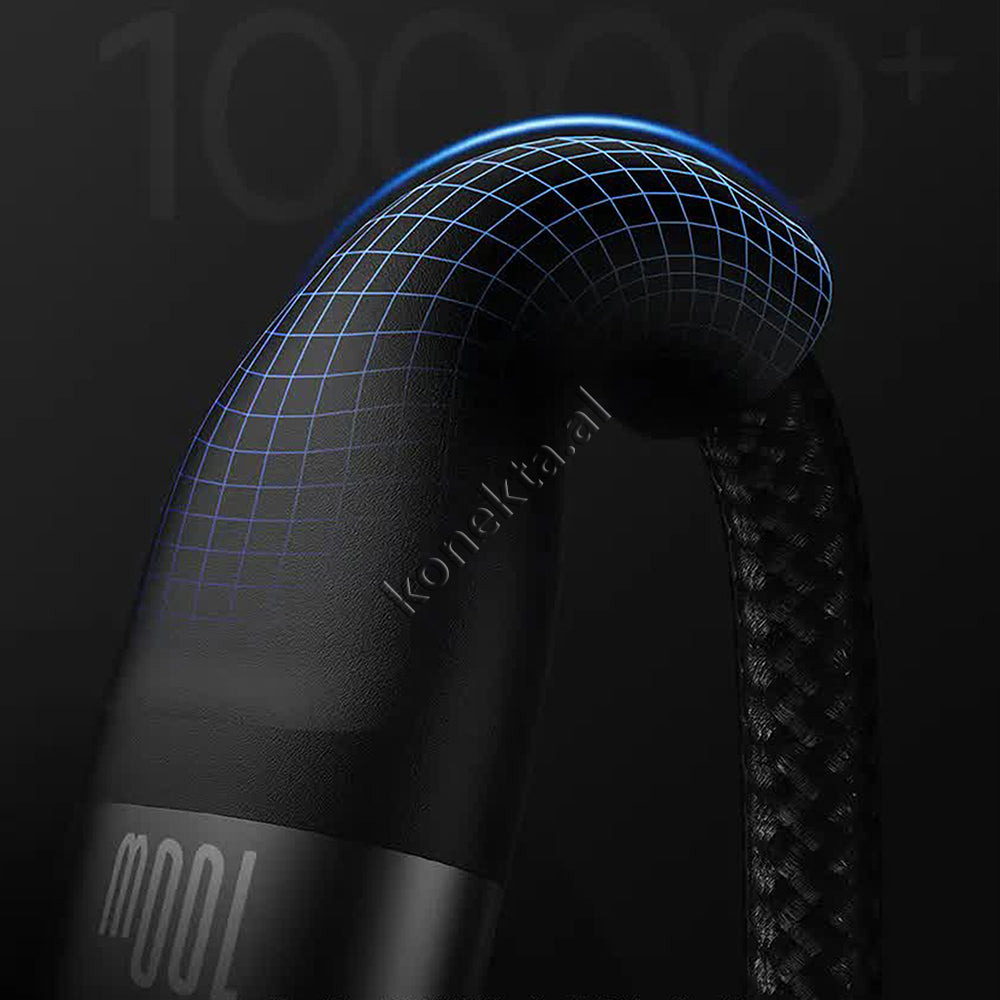 USB Kabell 2 Ne 3 Baseus 100W USB - Type-C Ne Lightning, Micro, Type-C 1.2m