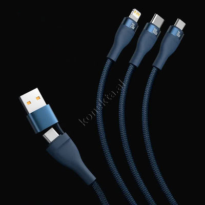 USB Kabell 2 Ne 3 Baseus 100W USB - Type-C Ne Lightning, Micro, Type-C 1.2m