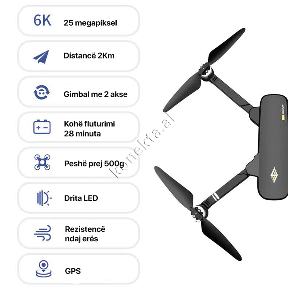 DRON QUADCOPTER 8811 PRO AVIATOR 6K ( 2 Bateri )