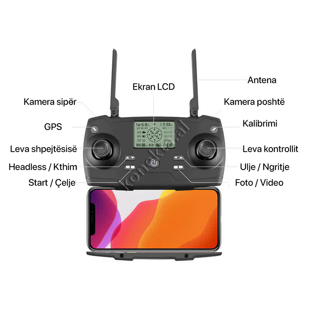 DRON QUADCOPTER 8811 PRO AVIATOR 6K ( 2 Bateri )
