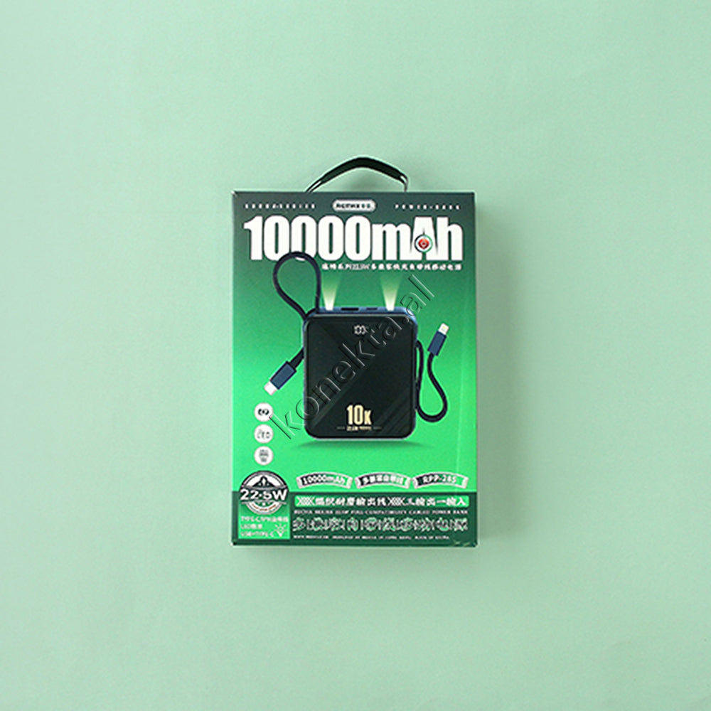 Bateri E Jashtme 22.5W Remax 10000mAh Me 2 Porta Dhe 2 Kabllo Lighting Dhe Type-C