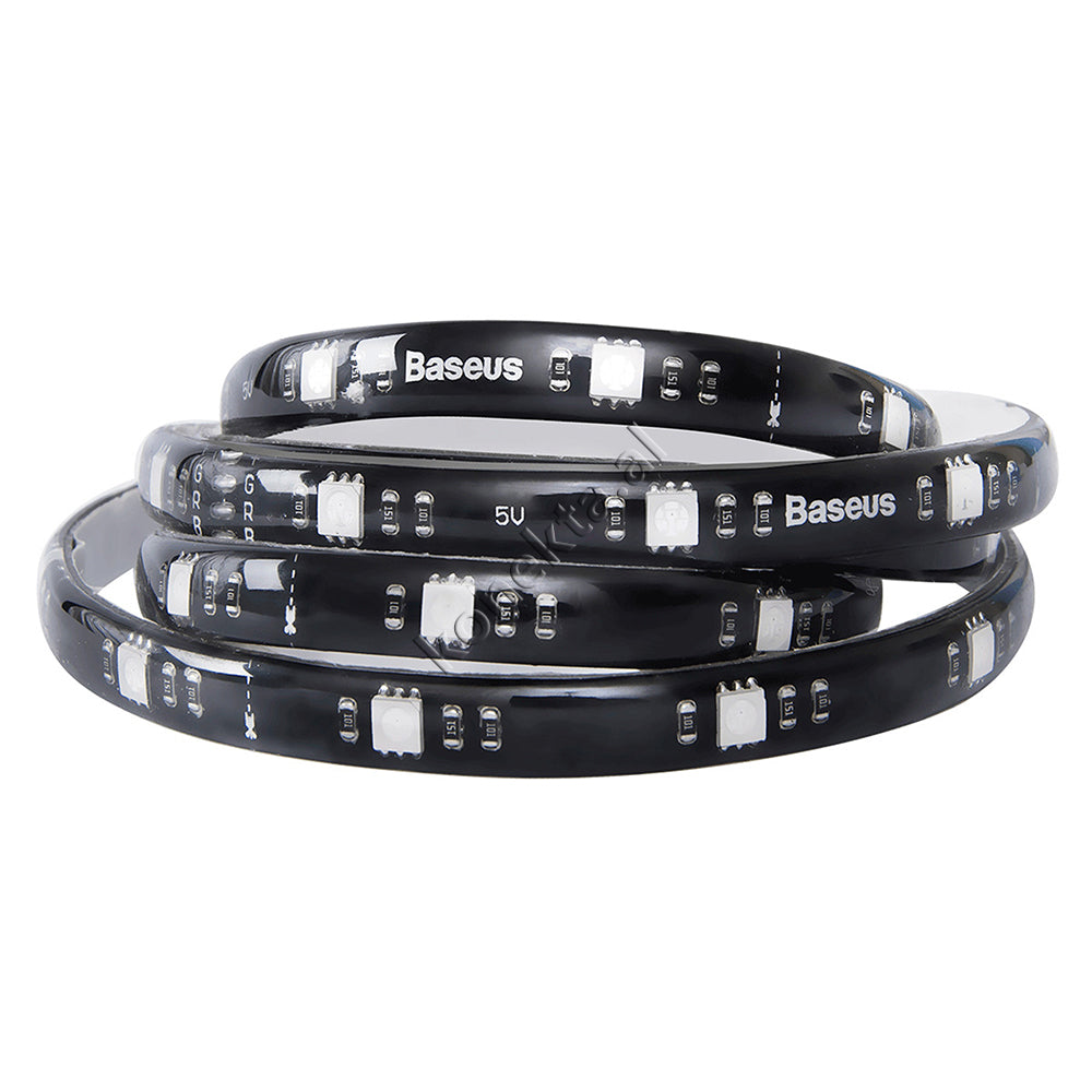 LLAMBE RGB ADESIV 1m BASEUS 2 NE 1 ME SHIRIT ZGJATUES RGB 1m 5W