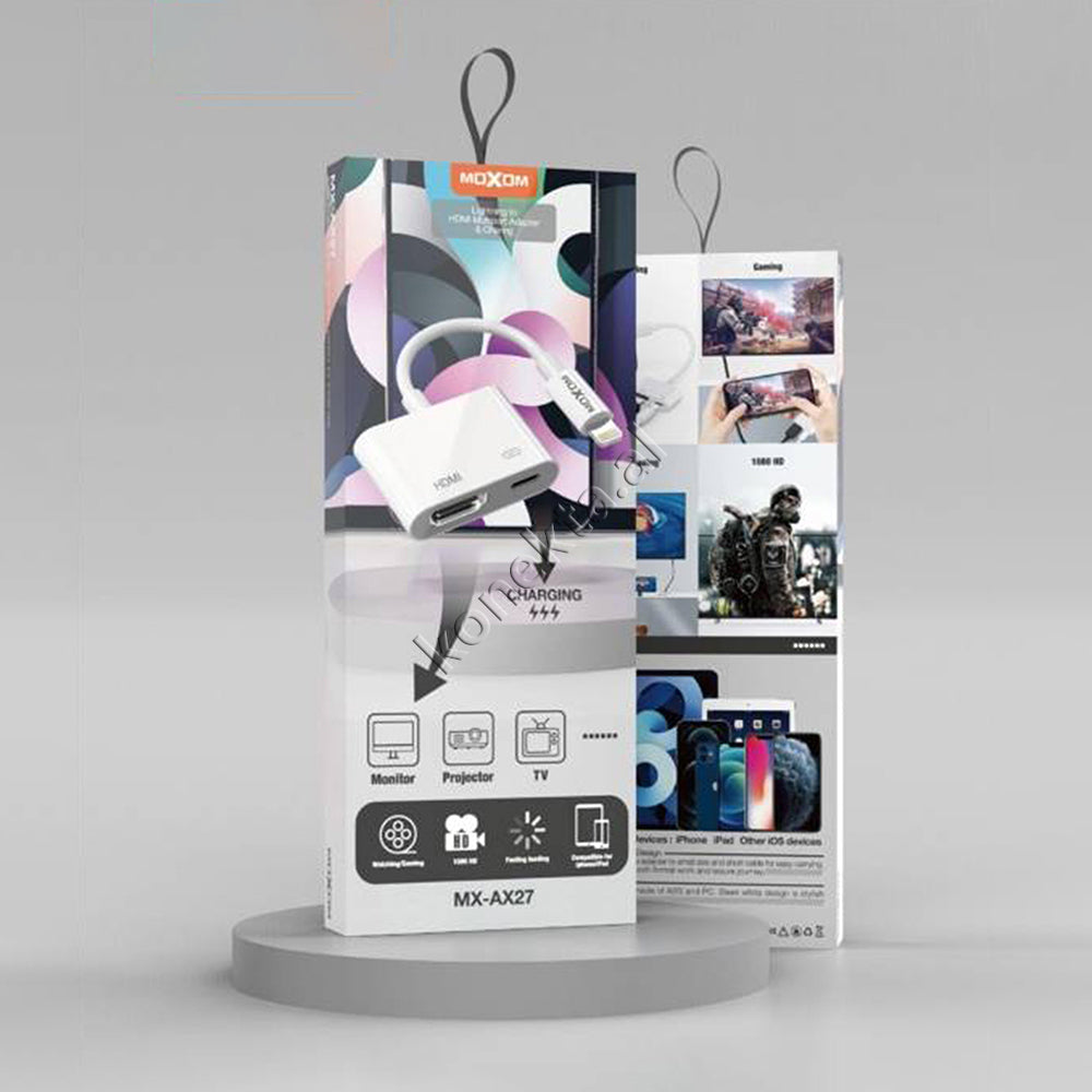 Adaptor OTG Moxom Nga Lightning Ne HDMI + Lightning